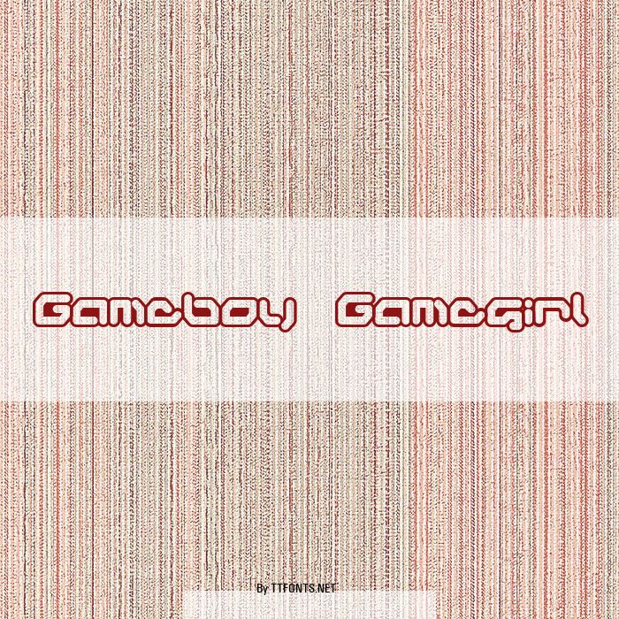 Gameboy Gamegirl example
